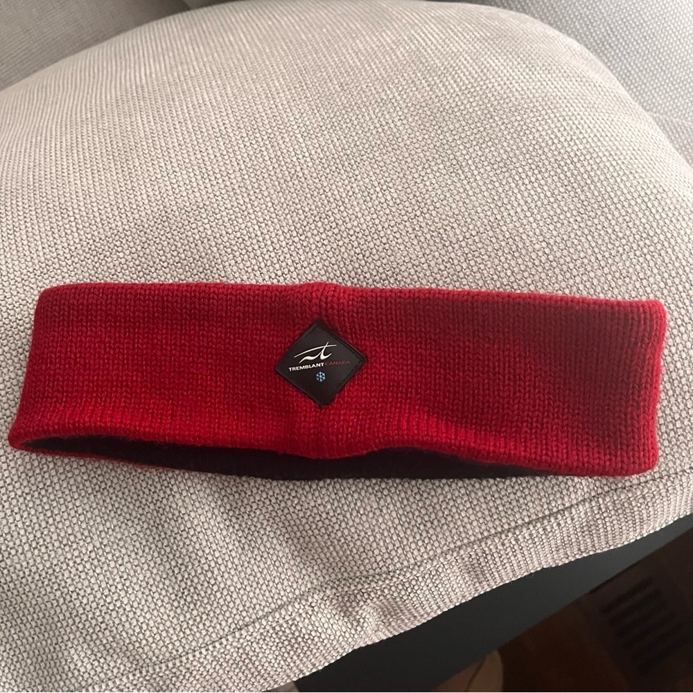 MENS wool ear warmer with soft fleece interior lining